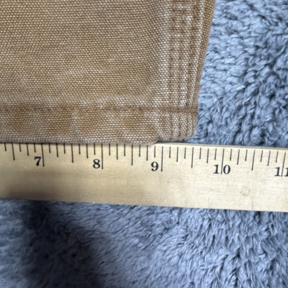Vintage Carhartt Capenter Pants Men 40x36 Brown Utility Canvas Work Dungaree Fit - Picture 16 of 16